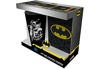 DC Comics - Batman ajándékcsomag (XXL üvegpohár, kitűző, zsebnotesz)