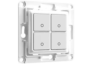 SHELLY Wall Switch 4 gombos fali villanykapcsoló, fehér (WALLSWITCH4-W)