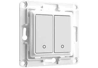 SHELLY Wall Switch 2 gombos fali villanykapcsoló, fehér (WALLSWITCH2-W)