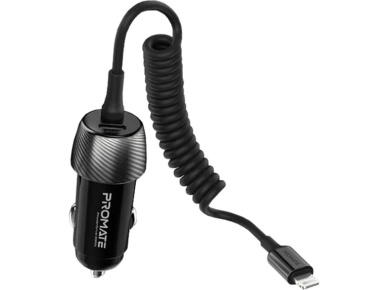 PROMATE PowerDrive-33PDI QC3.0 - Autoladegerät (Schwarz)