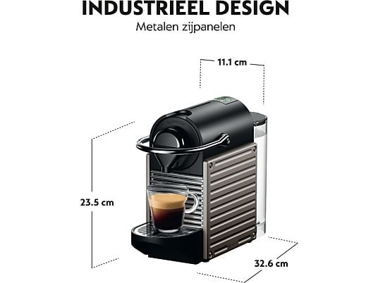 KRUPS Nespresso Pixie XN304T Titanium