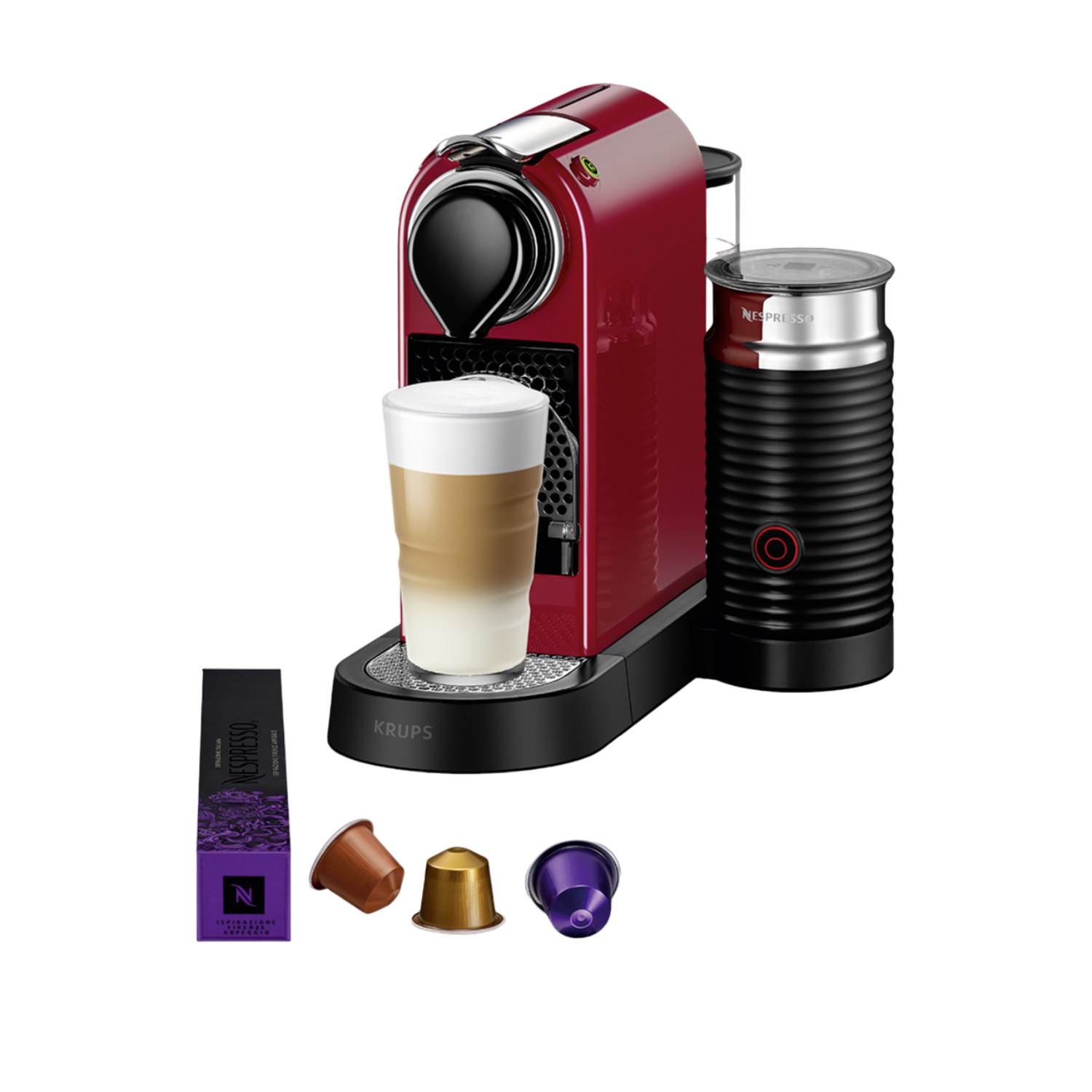 KRUPS Nespresso CitiZ & Milk XN7615 | Rood kopen? | MediaMarkt