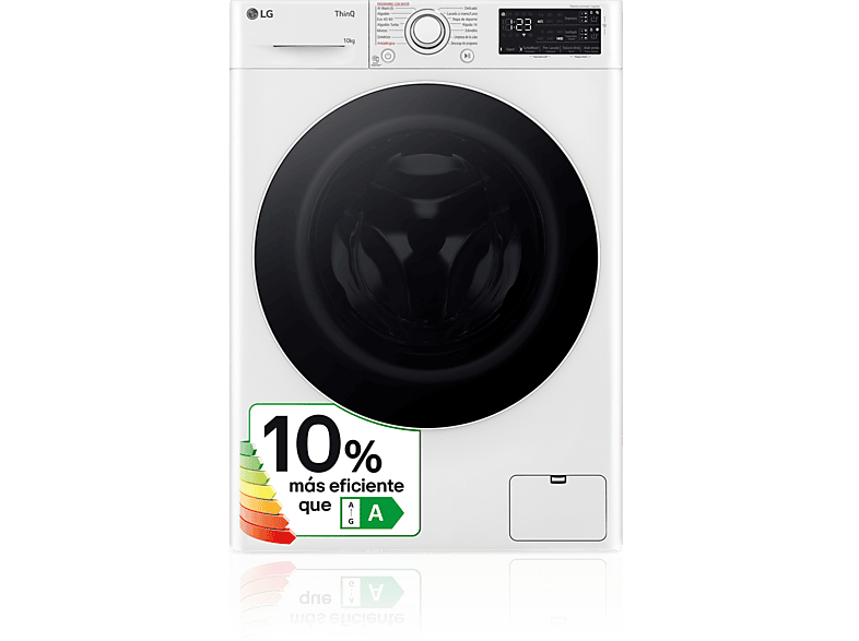 REACONDICIONADO Seminuevo Bueno Lavadora carga frontal - LG F4WR5510A0W, Serie 550, 10kg, 1400rpm, 14 Programas, AI Direct Drive™, Steam™