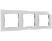 SHELLY Wall Frame 3-es keret, fehér (WALLFRAME3-W)