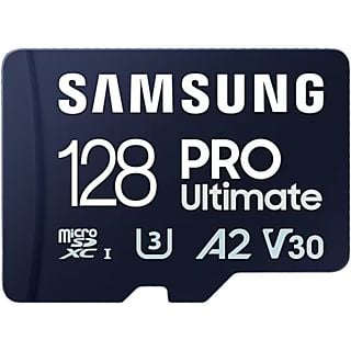 SAMSUNG Samsung PRO Ultimate met kaartlezer – micro SD kaart 128 GB – 200 & 130 MB/s – Inclusief SD Adapter