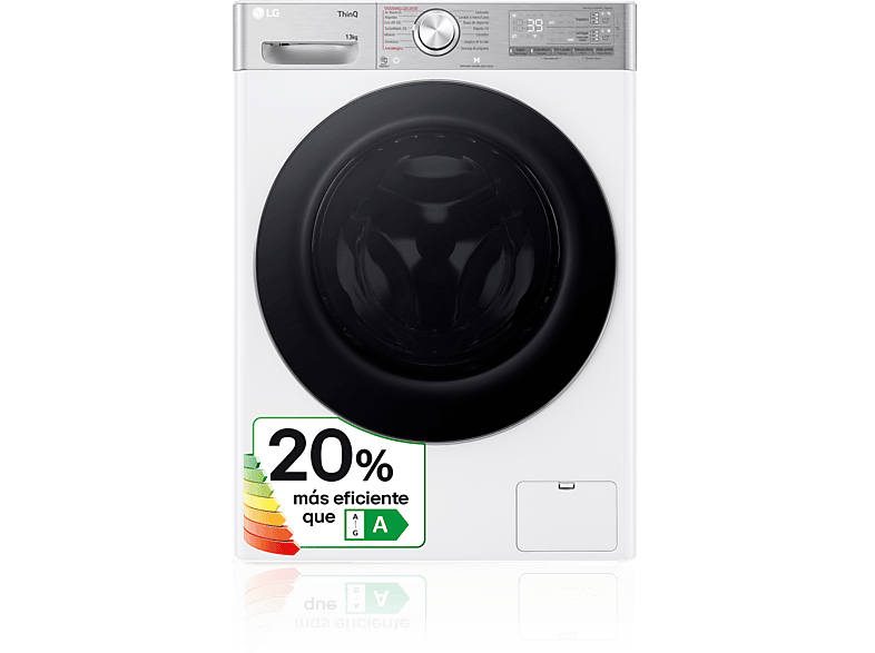 Lavadora LG F4WR7011AGW blanca 11 Kg 1400 rpm