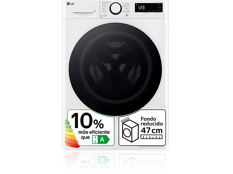 LAVADORA LG 8KG. 1200RPM. BLANCA, FUNCION VAPOR, CLASE B: 469,00 €