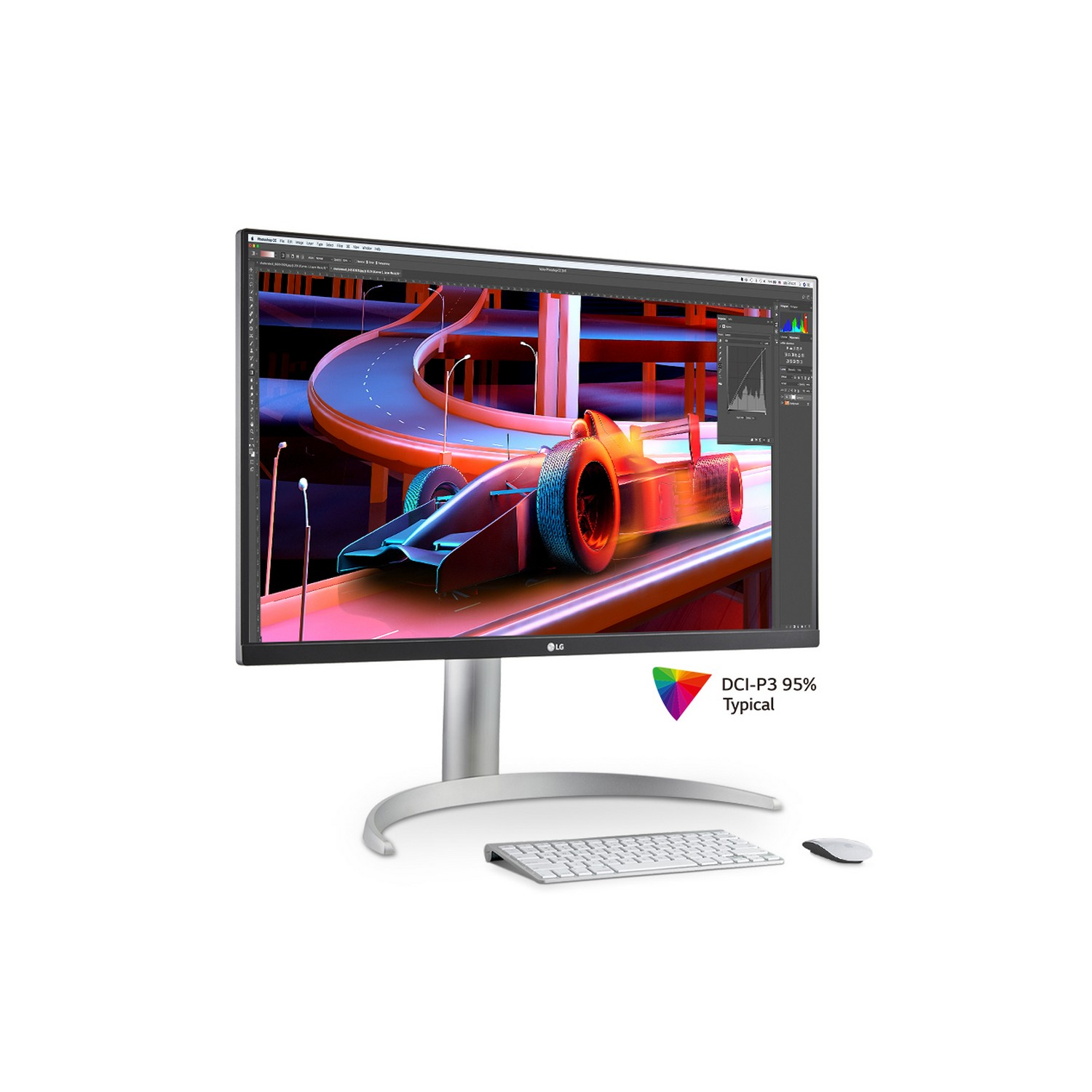 LG Moniteur 27UP85NP-W.AEU - 27 pouces - UHD 4K - IPS (In-Plane Switching)