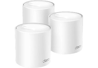 TP-LINK Deco X10(3-pack), AX1500 Mbps,Gigabit Portlar, 520 m²'ye Kadar Kapsama, Wi-Fi 6 Mesh Sistemi