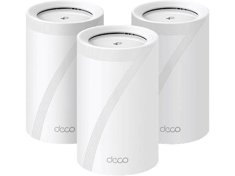 TP-LINK Deco BE65 (3-Pack) | Wi-Fi 7 Mesh | BE9300 Mbps | Fiber Destekli | Üç Bant | AI-Roaming | 2.5 Gbps | 6 GHz | 200 Cihaz | WPA3 | VPN | Mobil Kurulum