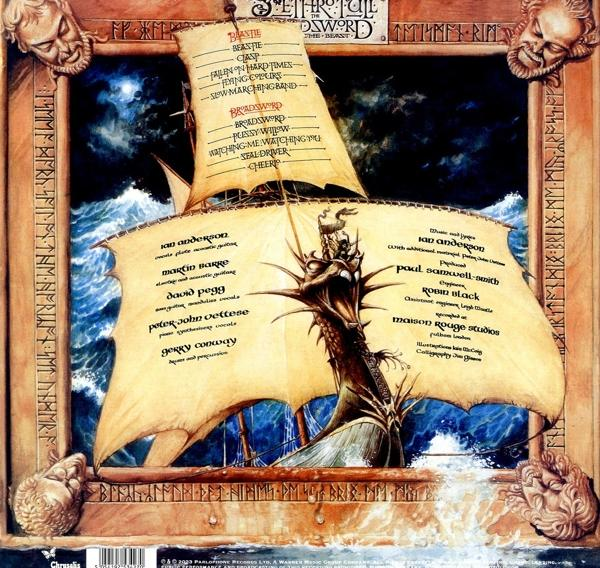 Albumcover mit einer Schiffs- und Wellenillustration. Der Text enthält den Bandnamen, Songtitel und Credits.