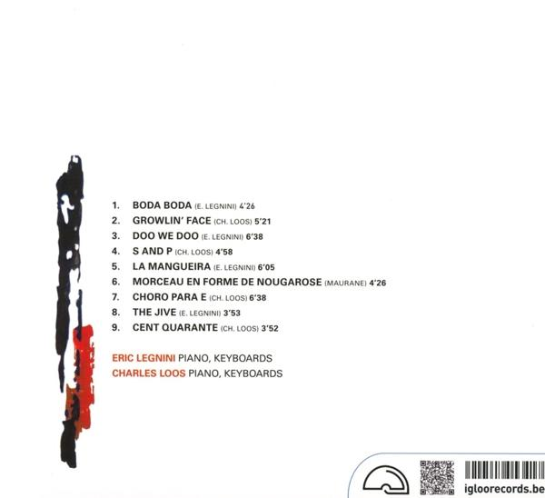 CD-Cover mit Songliste und Künstlernamen. Links ein abstraktes Bild.