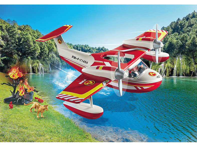 Playmobil 71463 Action Heroes: Feuerwehrflugzeug mit Löschfunktion (4-10 Jahren); Spielset — Foto 2 von 5