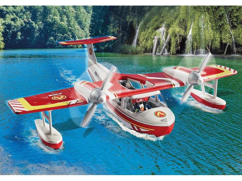 Playmobil 71463 Action Heroes: Feuerwehrflugzeug mit Löschfunktion (4-10 Jahren); Spielset — Foto 3 von 5