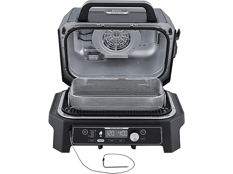 Thumbnail - NINJA OG901EU Woodfire Pro Connect XL Elektrogrill, Blau/Schwarz (1700 Watt)