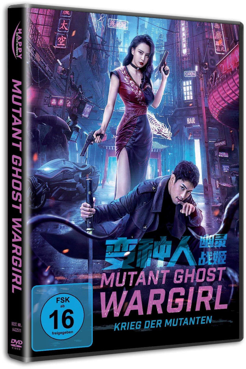 Eine DVD-Hülle mit einem Filmplakat mit zwei Personen, die Waffen halten.
