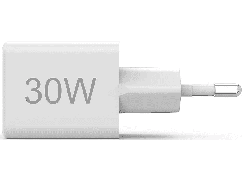 Hama Schnellladegerät 1x USB-C PD, 1x USB-A QC, 30 W, Weiß — Foto 4 von 4