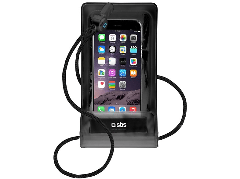 SBS Universelle Tasche, spritzwassergeschütz, Umhängetasche, für Smartphones bis 6.7", Schwarz; Schutzhülle — Foto 2 von 2