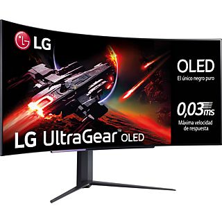 Monitor gaming - LG 45GR95QE-B, 44.5", OLED, 0.03 ms, 240 Hz, HDMI x2, DisplayPort x1, Negro
