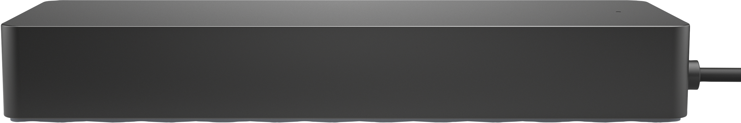 Un appareil rectangulaire noir avec un cordon d'alimentation.