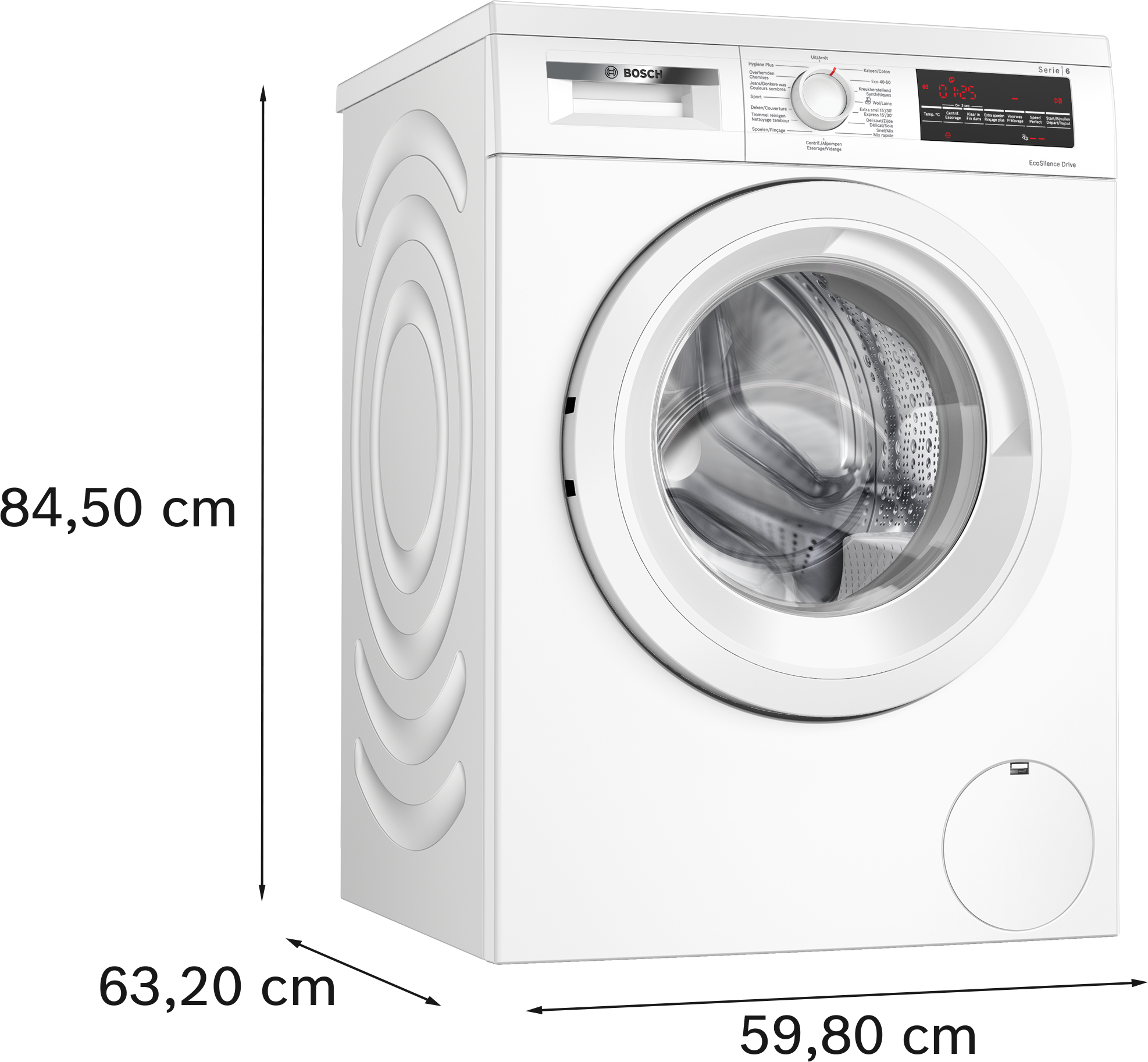 BOSCH Lave-linge frontal Série 6 - 8kg A (WUU28T00FG)