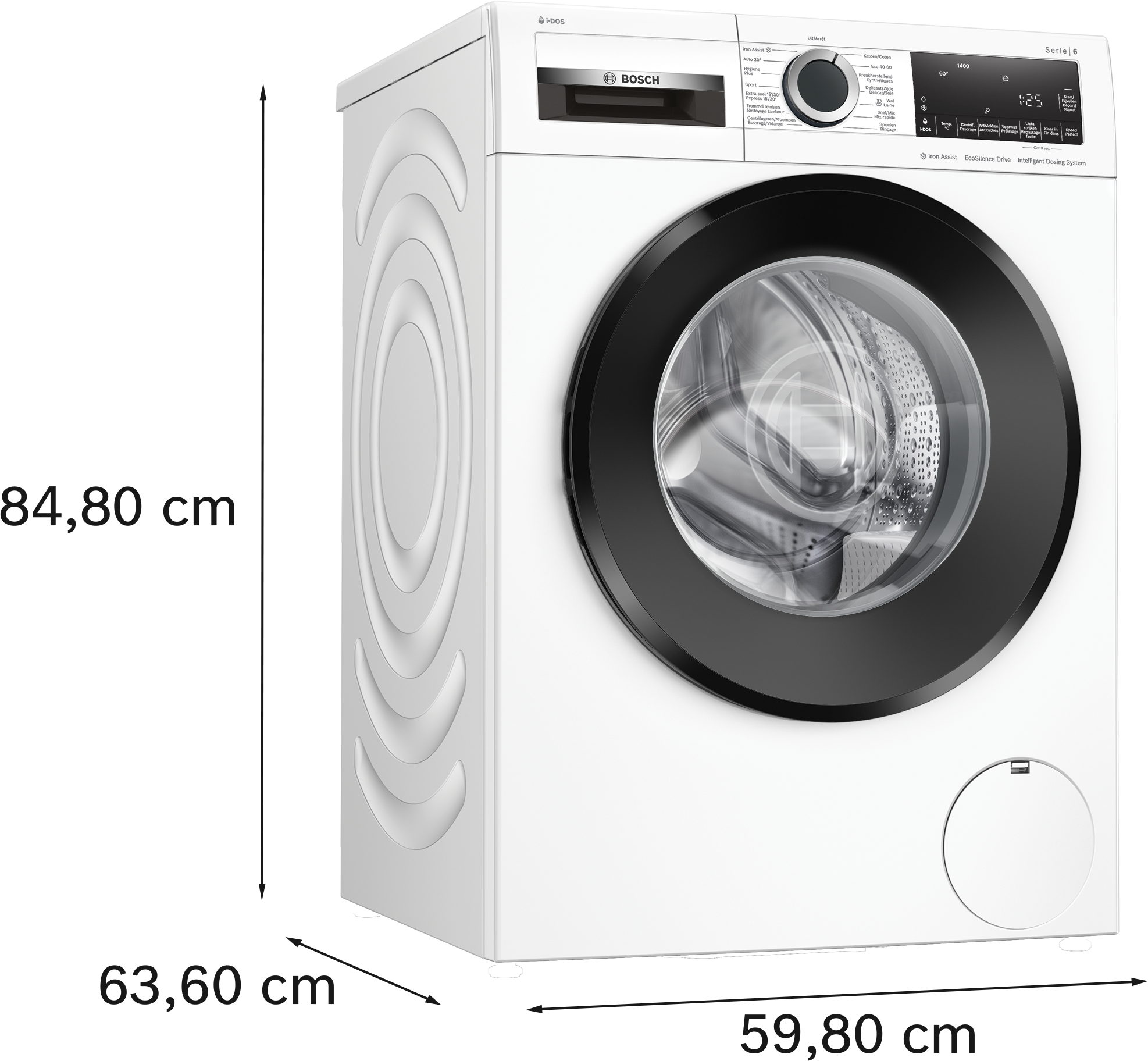 BOSCH Wasmachine voorlader Serie 6 - 9 kg A (WGG244F3FG)