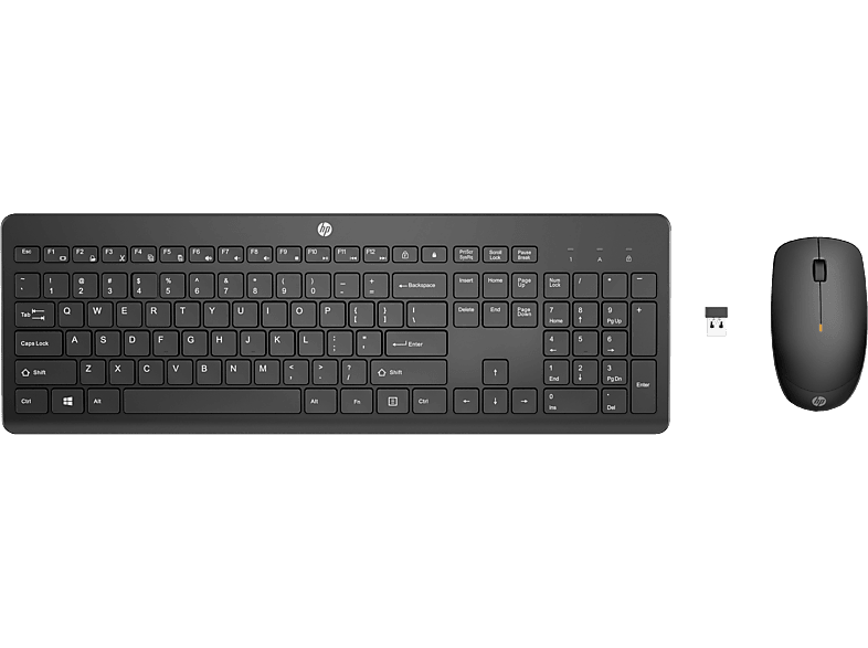 HP 230 Wireless - Tastatur & Maus (Schwarz)