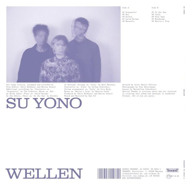 Albumcover mit verschwommenen Bandmitgliedern im Vordergrund.
