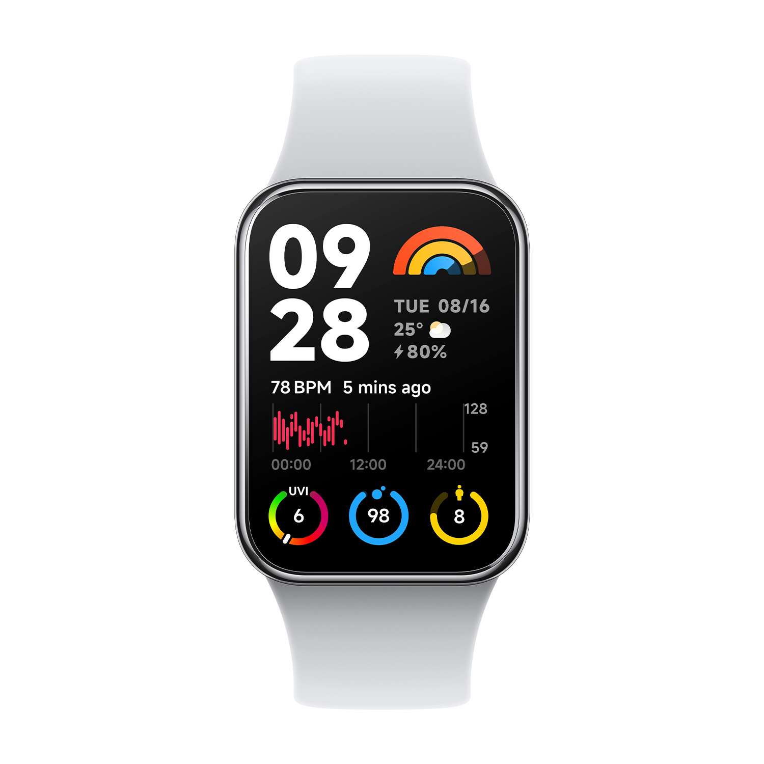 Smartband Xiaomi Smart Band 8 Pro, Light Grey