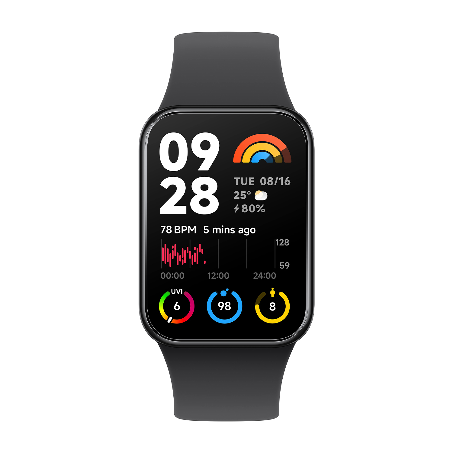Smartband Xiaomi Smart Band 8 Pro, Black