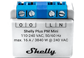 SHELLY PM mini, Wifi+Bluetooth áramfogyasztásmérő (PLUSPMMINI), fehér