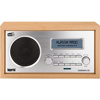 IMPERIAL DABMAN 30 mobile - Récepteur radio numérique avec batterie intégrée (DAB+, FM, Marron clair)