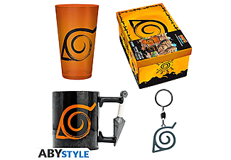 Naruto Shippuden ajándékcsomag (XXL üvegpohár, 3D kulcstartó, 3D bögre)