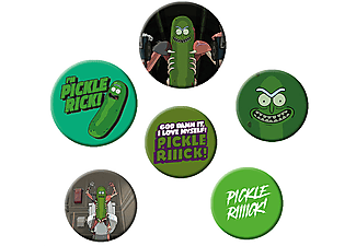 Rick és Morty - Pickle Rick kitűzők