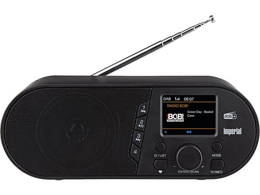 IMPERIAL DABMAN d105 - DAB+/UKW Radio mit Bluetooth (DAB+, FM, Schwarz)