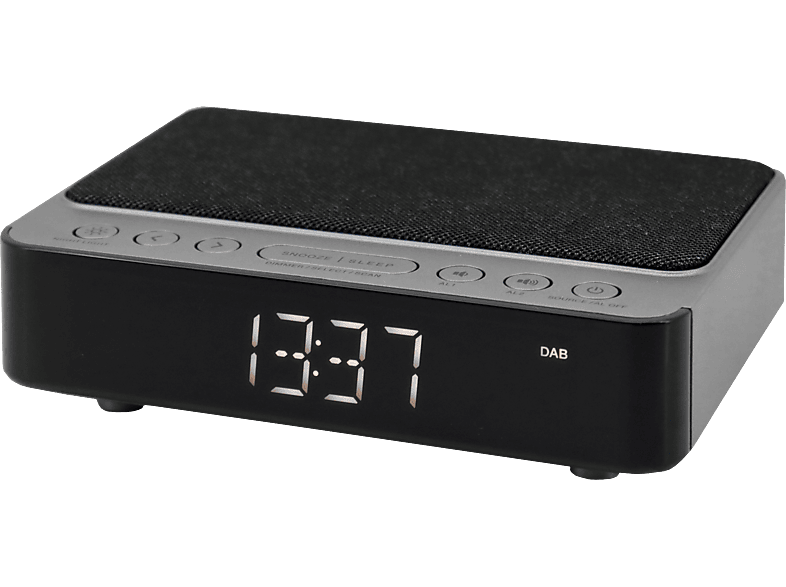 SOUNDMASTER UR250AN - Uhrenradio (DAB+, FM, Schwarz/Grau)