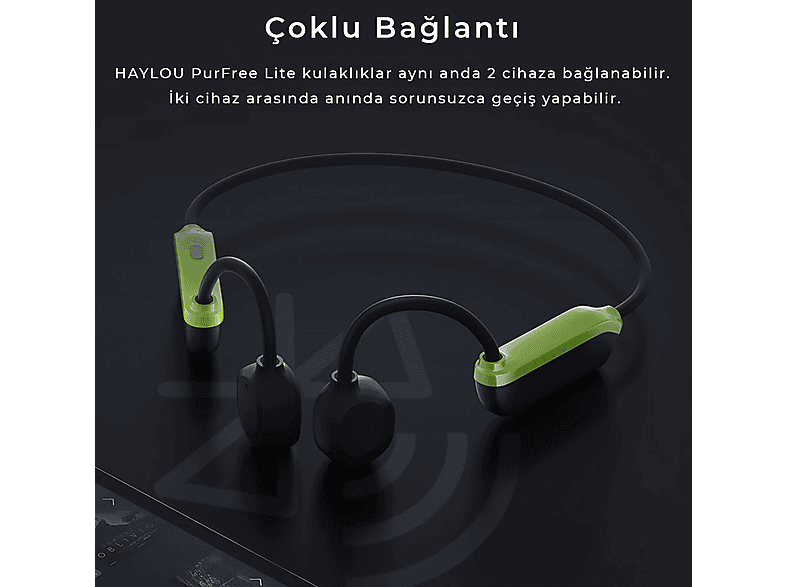 HAYLOU Purfree Lite BC04 Kablosuz Bluetooth Kulak Üstü Kulaklık Siyah_2