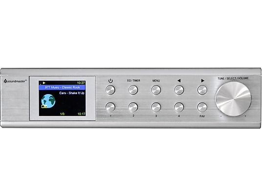 SOUNDMASTER IR1500SI - Internet/DAB+ Küchenunterbauradio mit Bluetooth (DAB+, FM, Silber)