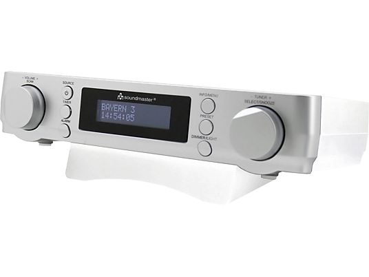 SOUNDMASTER Radio sottopensile da cucina - Radio sottopensile da cucina (DAB+, FM, DAB, Argento)