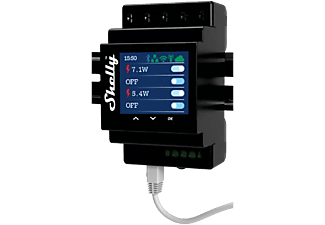 SHELLY Pro 4PM, 4 áramkörös Wifi+Ethernet+Bluetooth okosrelé (PRO4PM), fekete