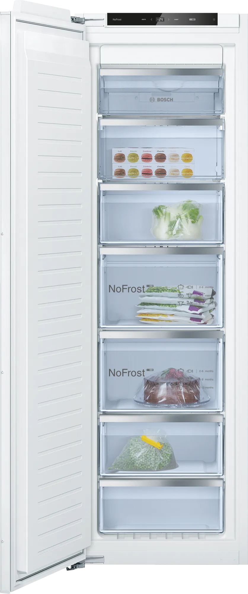 BOSCH GIN81ACE0 Beépíthető fagyasztószekrény, NoFrost