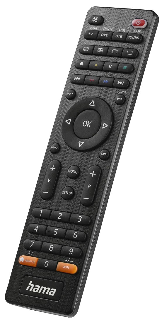 HAMA FITV 8 in 1 univerzális távirányító, fekete (221054)