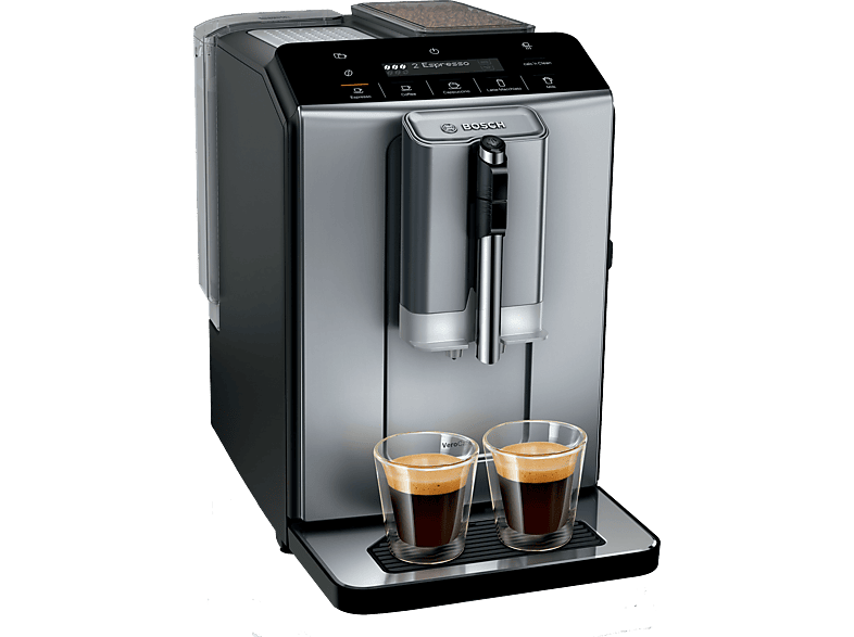 Cafetera superautomática  Krups EA897B10 Evidence ECO Design, 1450 W, 15  bar, 2.9 L, 8 Programas, Función 2 tazas, Negro