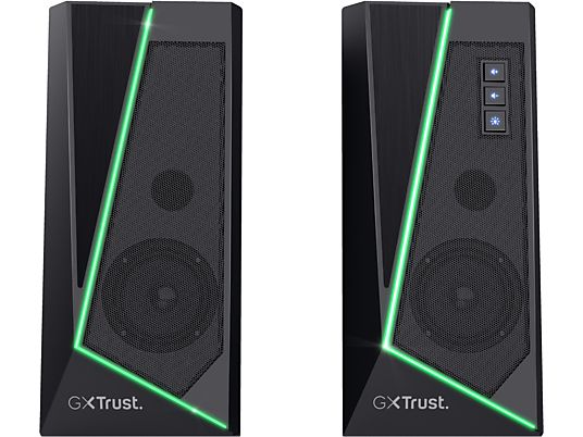 TRUST GXT609 Zoxa - 2.0 Gamingspeaker - RGB-verlichting - Zwart 