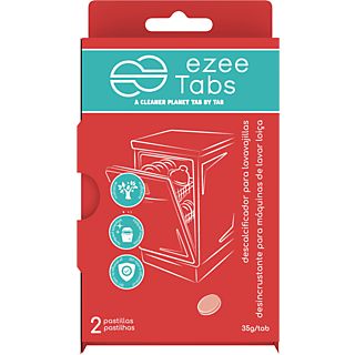 Limpiador - Ezeetabs Desincrustante para lavavajillas, 2 pastillas, 35 gr, Rojo