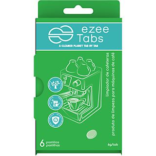 Limpiador - Ezeetabs, Para cafeteras, 6 pastillas, 6 gr, Verde