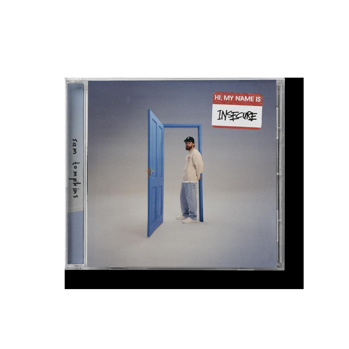 CD-Cover des Sam Tompkins Albums, mit einem Mann im Türrahmen.