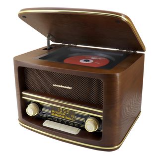 SOUNDMASTER NR961 Wood - Radio stéréo DAB+/FM nostalgie avec CD/MP3 (Bois)