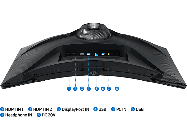 SAMSUNG Odyssey Neo G7 LS32BG750NPXUF 32 inç 165Hz 1ms UHD Quantum Mini-LED Pivot Kavisli Oyuncu Monitörü_7