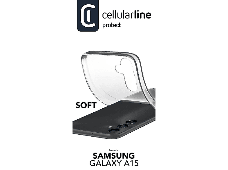 CELLULAR LINE Soft, Backcover, Samsung, Galaxy A15 5G, Transparent